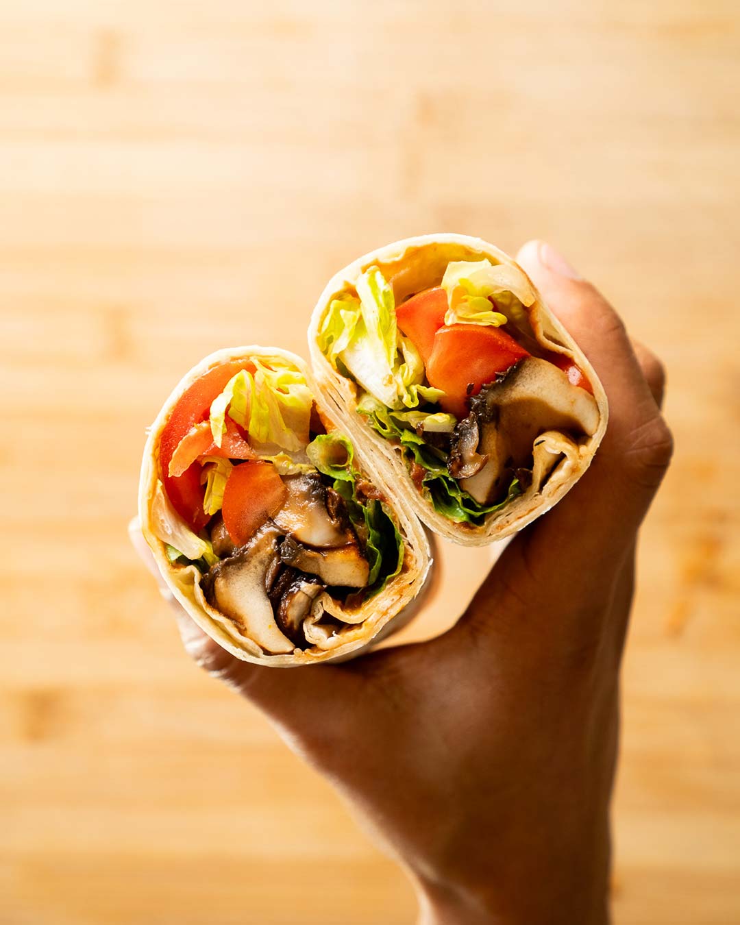 Pilzwrap_mit_Tomatencreme